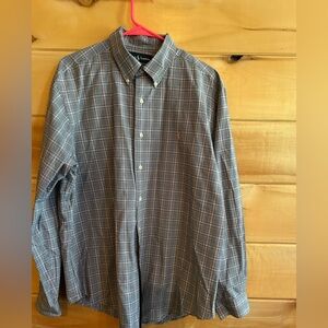 Men's Ralph Lauren Pink and Black Plaid Classic Fit Shirt size XL